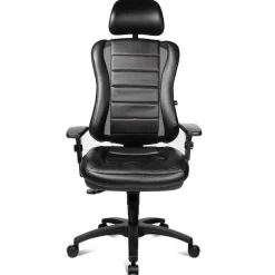 Best RETIF Fauteuil Baquet Simili Cuir Noir Surpiqu En Rouge