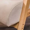 Store RETIF Fauteuil Beige Scandinave Avec Structure Bois 60X70X76 Cm
