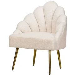 Discount RETIF Fauteuil Blanc Design Pieds Metal 63 X 60 X 89Cm