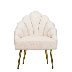 Discount RETIF Fauteuil Blanc Design Pieds Metal 63 X 60 X 89Cm
