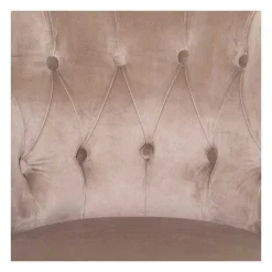 Best RETIF Fauteuil Crapaud En Velours Gristaupe Et Pieds En Bois