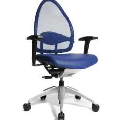 Clearance RETIF Fauteuil De Bureau Ergonomique Bas Dossier Bleu