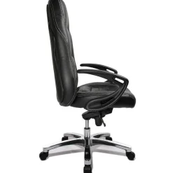 Discount RETIF Fauteuil De Direction Baquet Avec Coutures Surpiqu Es En Cuir Coloris Noir