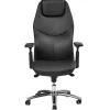 Shop RETIF Fauteuil De Direction En Cuir Coloris Noir Avec Accoudoirs R Glables