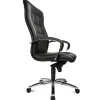 Fashion RETIF Fauteuil De Direction R Tro Cuir Noir Avec Coussin Quadrill