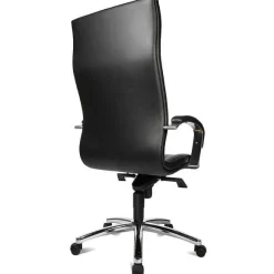 Fashion RETIF Fauteuil De Direction R Tro Cuir Noir Avec Coussin Quadrill