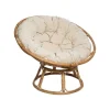 Best Sale RETIF Fauteuil En Rotin Style Loveuse Et Coussin En Coton H80Cm