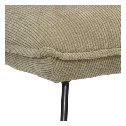 Best RETIF Fauteuil En Velours C Tel Beige Et Pieds En M Tal Noir