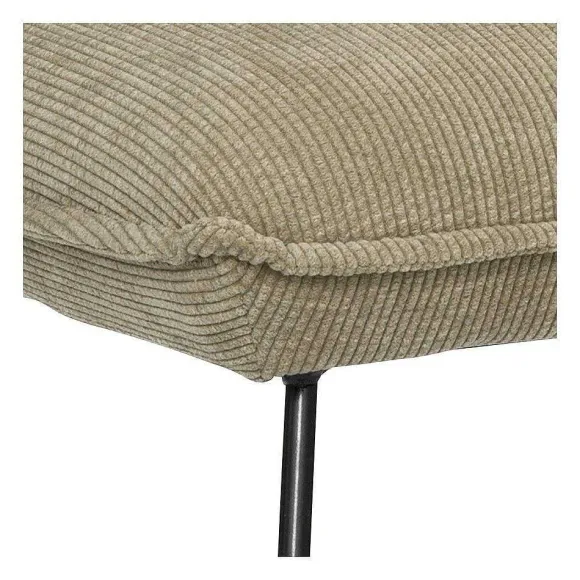 Best RETIF Fauteuil En Velours C Tel Beige Et Pieds En M Tal Noir