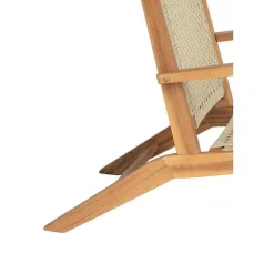Cheap RETIF Fauteuil Interieur Et Exterieur En Acacia Massif Et Corde Salvador