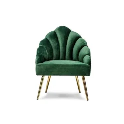 Fashion RETIF Fauteuil Lounge Vert Design, Pieds En M Tal, 63 X 60 X 89 Cm