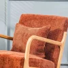 Hot RETIF Fauteuil Scandinave Avec Structure Bois Et Tissu 66X84X75Cm