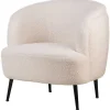 Fashion RETIF Fauteuil Scandinave Blanc Design Pieds M Tal 75X70X80Cm