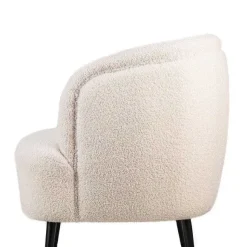 Fashion RETIF Fauteuil Scandinave Blanc Design Pieds M Tal 75X70X80Cm