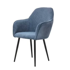 Fashion RETIF Fauteuil Velvet Bleu Canard
