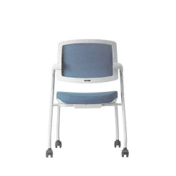 Cheap RETIF Fauteuil Visiteur Assise En Tissu Et Dossier R Sille Basculant Bleu