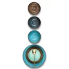 Shop RETIF Feeling Turquoise Coffret 6 Assiettes Plates