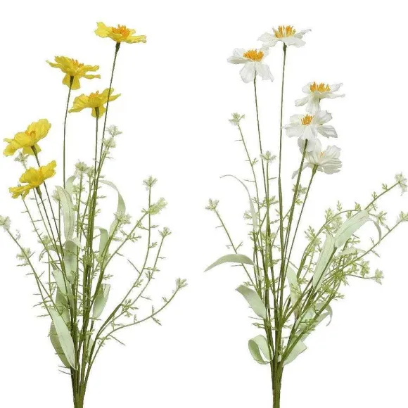Best Sale RETIF Fleurs Sur Tige Jaune/Blanc 2 Coloris Possibles