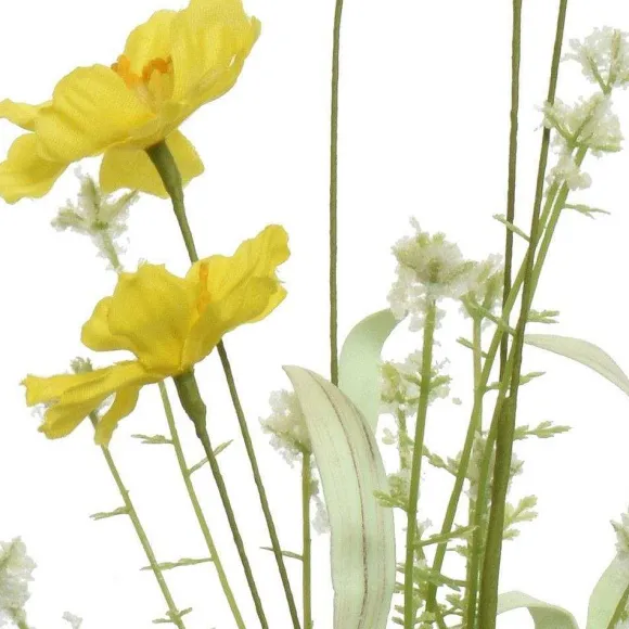 Best Sale RETIF Fleurs Sur Tige Jaune/Blanc 2 Coloris Possibles