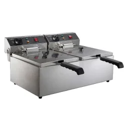 Outlet RETIF Friteuse Lectrique Poser 2 Cuves De 6 Litres Sans Robinet De Vidange