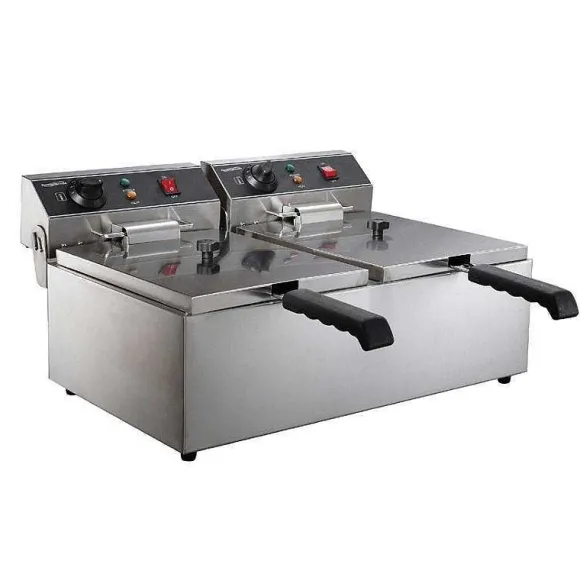 Outlet RETIF Friteuse Lectrique Poser 2 Cuves De 6 Litres Sans Robinet De Vidange