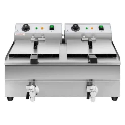Shop RETIF Friteuse Lectrique Professionnelle Restaurant 2X10 Litres Robinets De Vidan