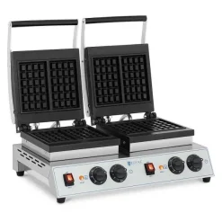 Hot RETIF Gaufrier Double Gaufres Belges 2X1,500 Watts Mat Riau Du Bo Tier Acier Inoxy