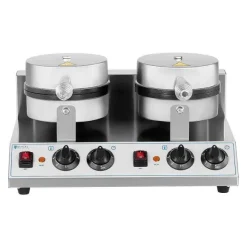 Shop RETIF Gaufrier Double Rond 2 600 Watts Inox
