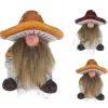 New RETIF Gnome Avec Chapeau Champignon H9 Cm 2 Assortis