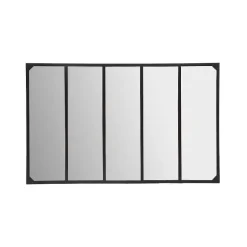 Shop RETIF Grand Miroir Mural En M Tal Noir 160X110Cm Style N O-Industriel