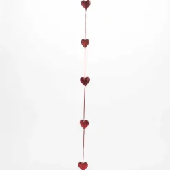 Flash Sale RETIF Guirlande 6 Coeurs Rouge Glitter L 95 Cm