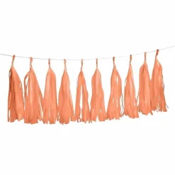 Flash Sale RETIF Guirlande 20 Tassels 34 Cm Corail - Par 6 Lots De 1