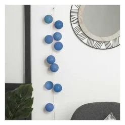 Cheap RETIF Guirlande D Corative Lumineuse 20 Led Boules En Coton Bleu 6Xl 435Cm