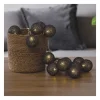 Best Sale RETIF Guirlande D Corative Lumineuse 20 Led Boules En Coton Noir Paillet 6Xl 435Cm
