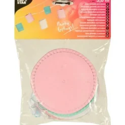 Best Sale RETIF Guirlande D Corative 3,6M Blanc/Turquoise/Rose 'Pastel' 8 Lanternes Par 15
