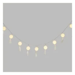Shop RETIF Guirlande D Corative Piles 10 Led Boules Pompons 5Xl 165Cm