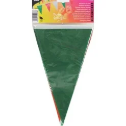 New RETIF Guirlande Fanion Plastique 4M Vert/Blanc/Rouge R Sistant Aux Intemp Ries Par 10