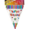 Flash Sale RETIF Guirlande Fanion Plastique 4M Happy Birthday R Sistant Aux Intemp Ries Par 10