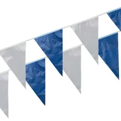 Clearance RETIF Guirlande Fanion Plastique 10M Bleu/Blanc R Sistant Aux Intemp Ries Par 5