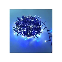 New RETIF Guirlande Lumineuse Ext Rieur 12M 500 Led Blanc Froid & Bleu 8 Jeux De Lumi Re