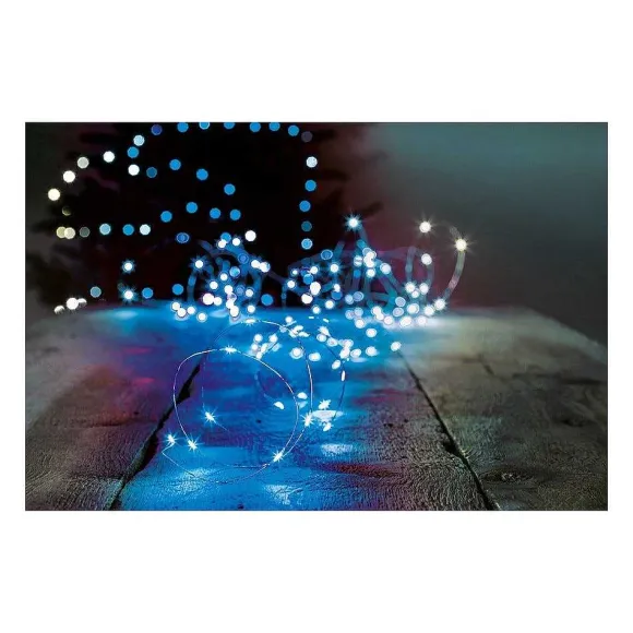 Store RETIF Guirlande Lumineuse Int Rieur 40 Microled Bleu Sur 3.90 M Tres
