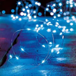 Store RETIF Guirlande Lumineuse Int Rieur 40 Microled Bleu Sur 3.90 M Tres