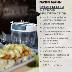 Best RETIF Hachoir Manuel Multifonction Fackelmann Easy Prepare