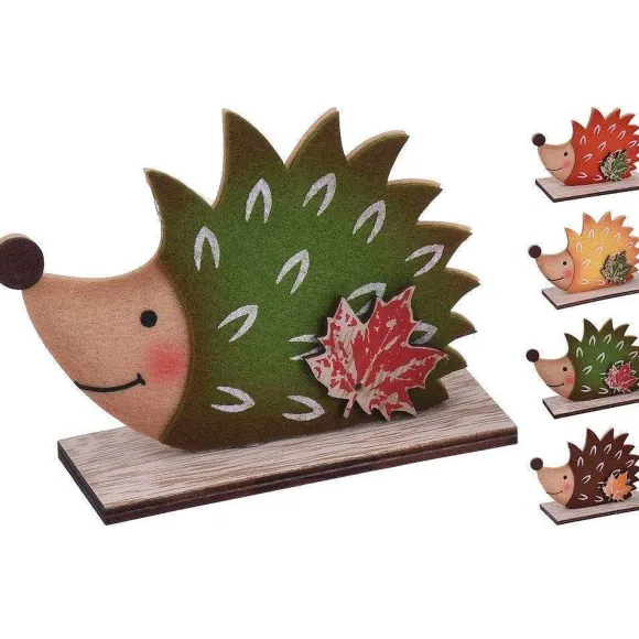 Best Sale RETIF Herisson En Bois Poser L11Xh8Cm 4 Assortis