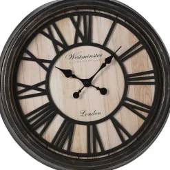 Store RETIF Horloge Murale Chiffres Romain En Bois 50Cm
