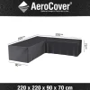 Flash Sale RETIF Housse Pour Ensemble De Mobilier D'Angle 220X220X90Xh70
