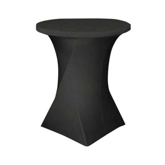 Cheap RETIF Housse Pour Table Ronde Mange Debout Nimes 80X110Cm - Noire