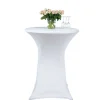 Best RETIF Housse Ronde Blanc Pour Mange Debout 80X110Cm