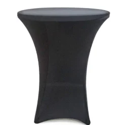 New RETIF Housse Ronde Noire Pour Mange Debout 80X110Cm