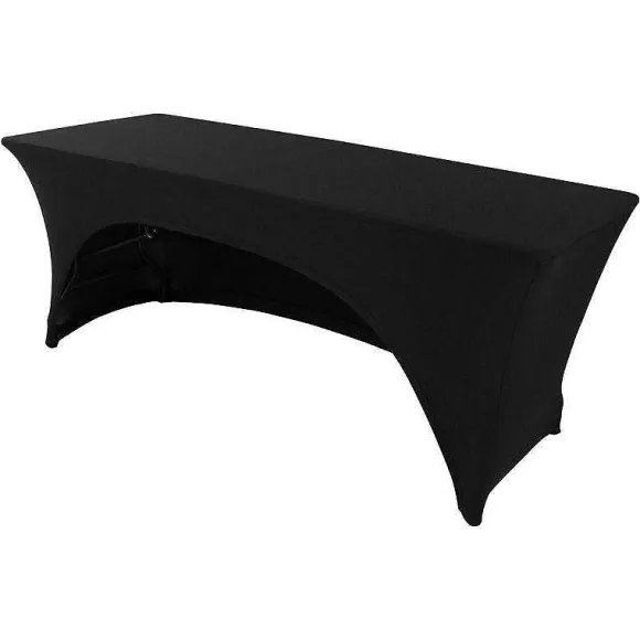 New RETIF Housse Stretch Table Noir Lasthanne